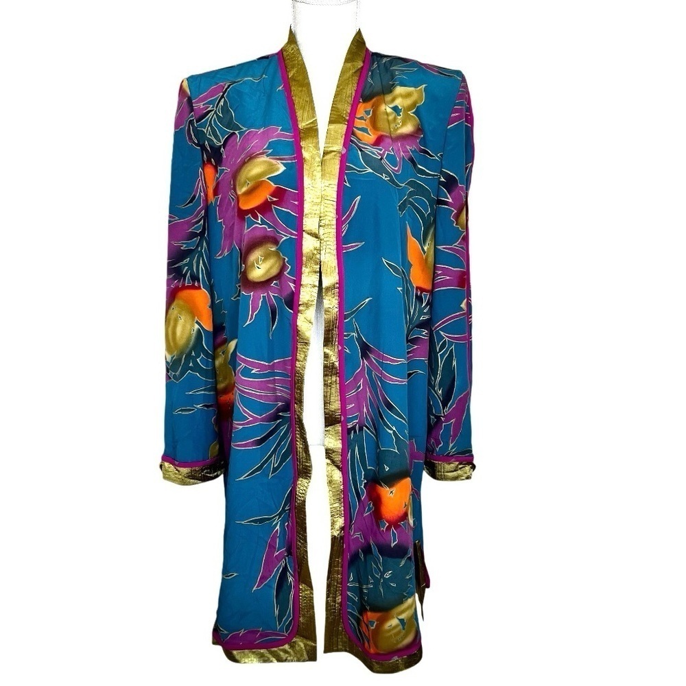 Vintage Jeanne Marc Oversized Long Blazer Women Size L